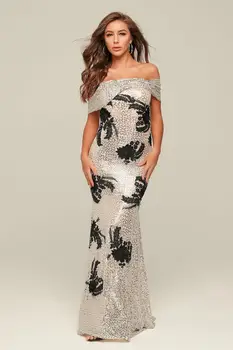 

Christmas Holiday Dress Embroidery Sexy Night CLub Banquet Wedding Shining Celebrity Evening Party Dress Long