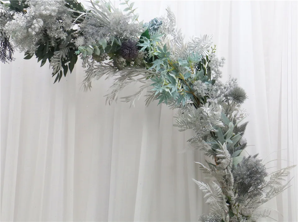 DIY Свадебный декор Цветочная композиция Серебряная серия искусственный цветок, лист, пластик, шелк, растения, различные стили, вечерние материалы для дома