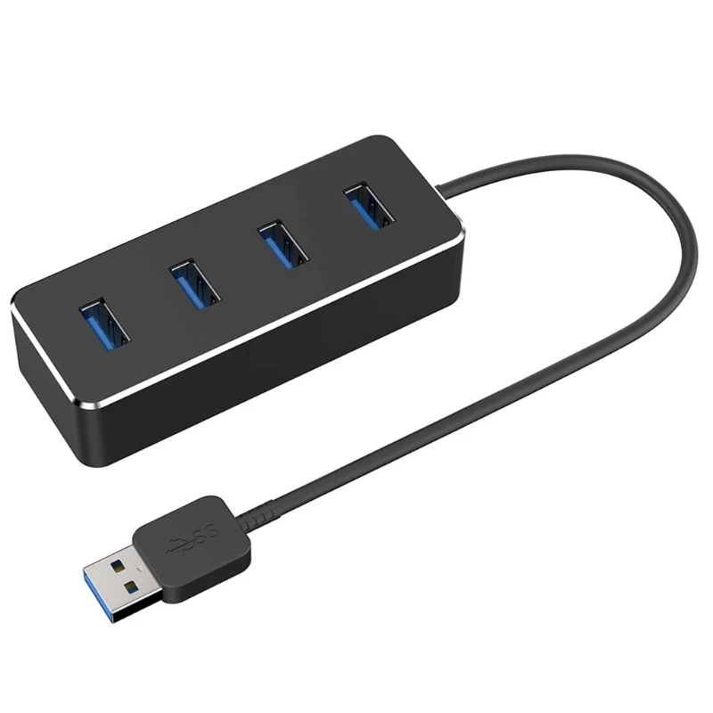 4 порта USB3.0 концентратор супер скорость передачи данных скорость 5 Гбит/с для Windows PC OS Linux H7ED