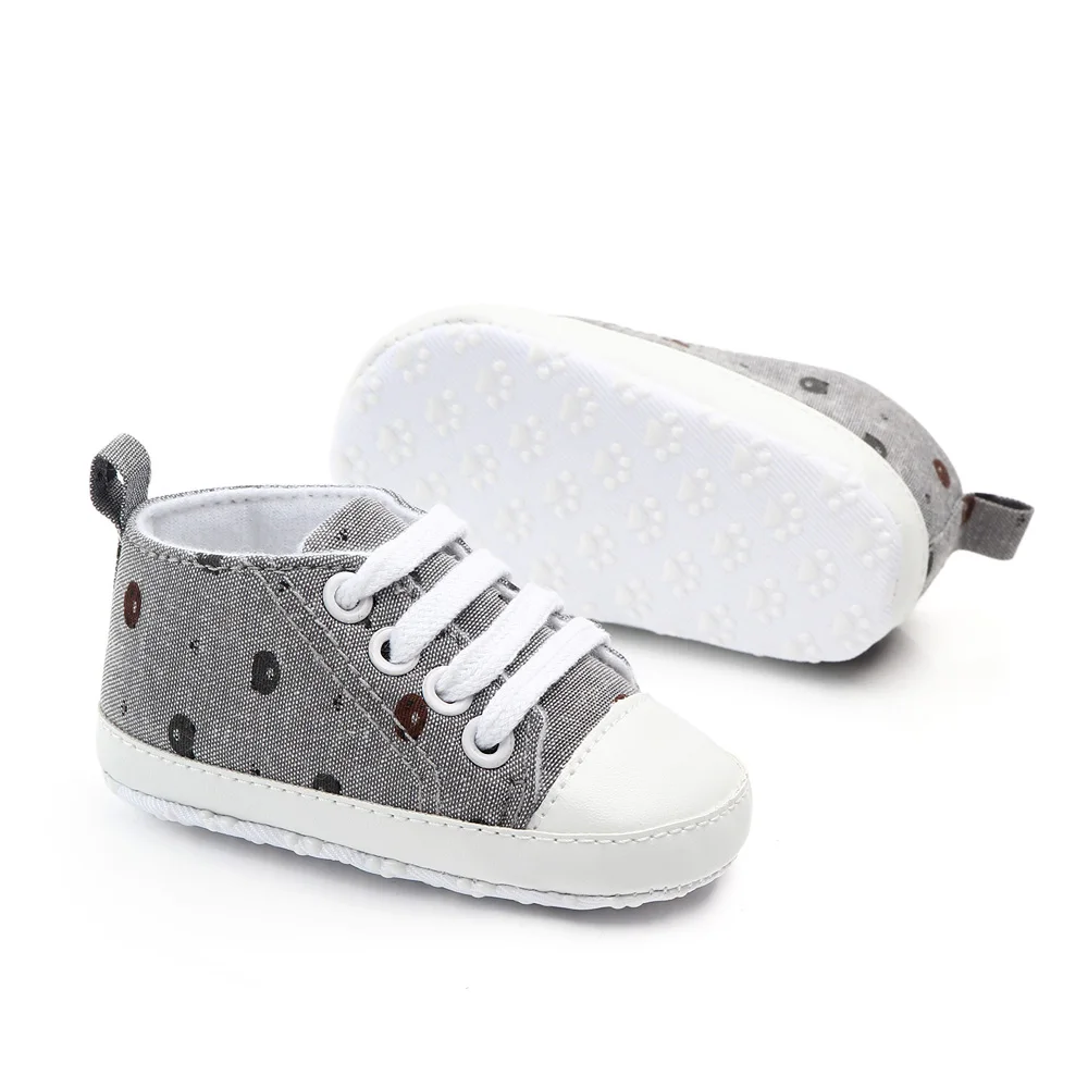 Brand New Newborn Baby Toddler Girl Canvas Casual Shoes Infant Boy Girl Pram Soft Sole Prewalker Anti-slip Sneakers