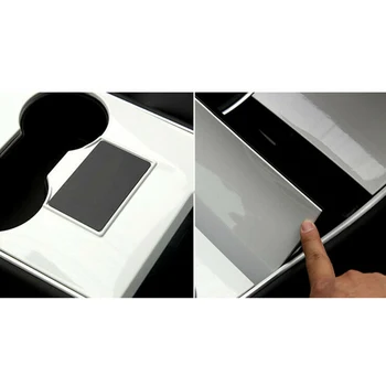 

Inner Cup Holder Frame White Decal Water Waterproofing Cover For Tesla Model 3 2018-2019