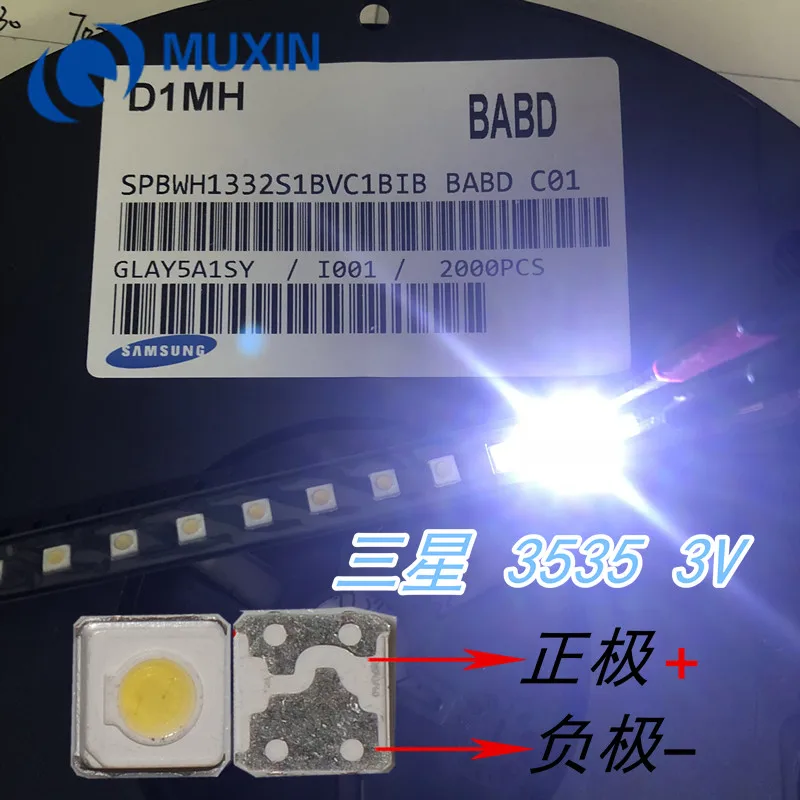 20 шт. светодиодные подсветки для SAMSUNG 3 В 1 Вт 3537 3535 лм | Лампы и освещение