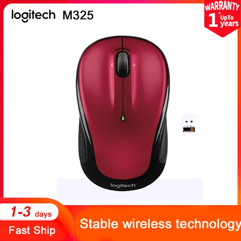 Logitech M325 Wireless Mouse 3 Buttons Usb 1000 Dpi 2.4ghz Unifying Optical  Mouse Computer Peripheral Accessories For Computer - Mouse - AliExpress