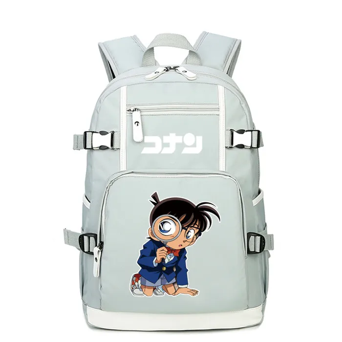 20 Detective Conan женский розовый Рюкзак Kawaii Bookbag унисекс дорожная сумка детские школьные сумки для подростков рюкзак для девочек с отделением для ноутбука - Цвет: 20