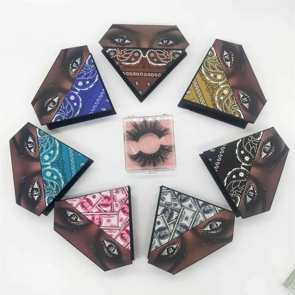 

wholesale eyelash packaging box lash boxes packaging custom logo faux cils 3d mink lashes diamond case with tray in bulk