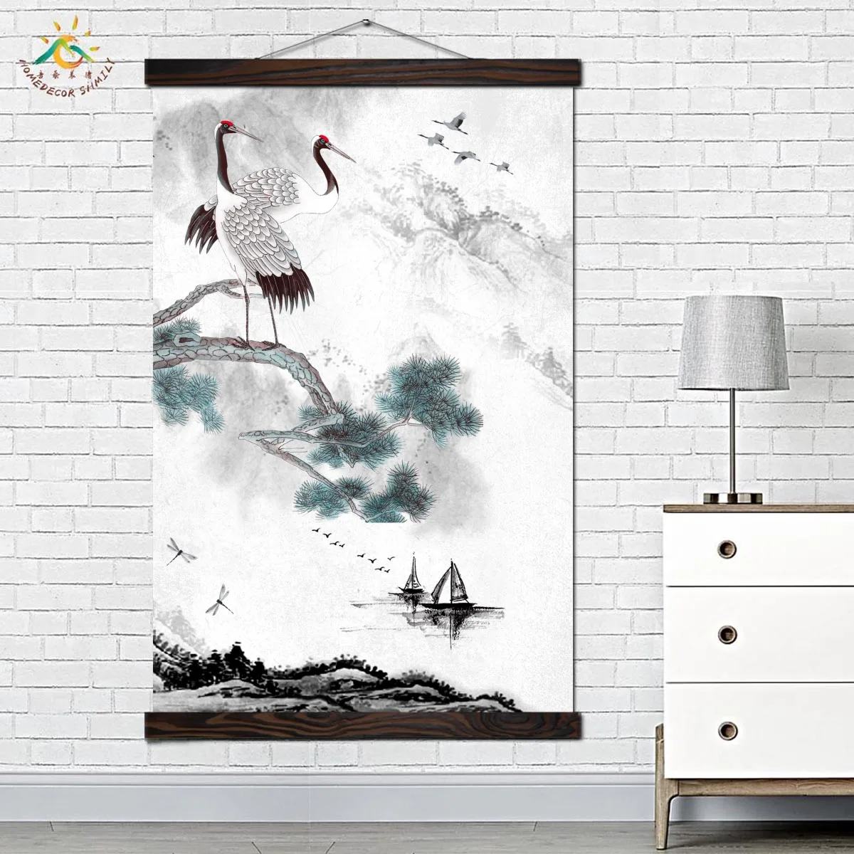 Red-crowned Crane Vintage Posters and Prints Wall Art Canvas Painting Decorative Painting Art Wall Picture Poster Decoration