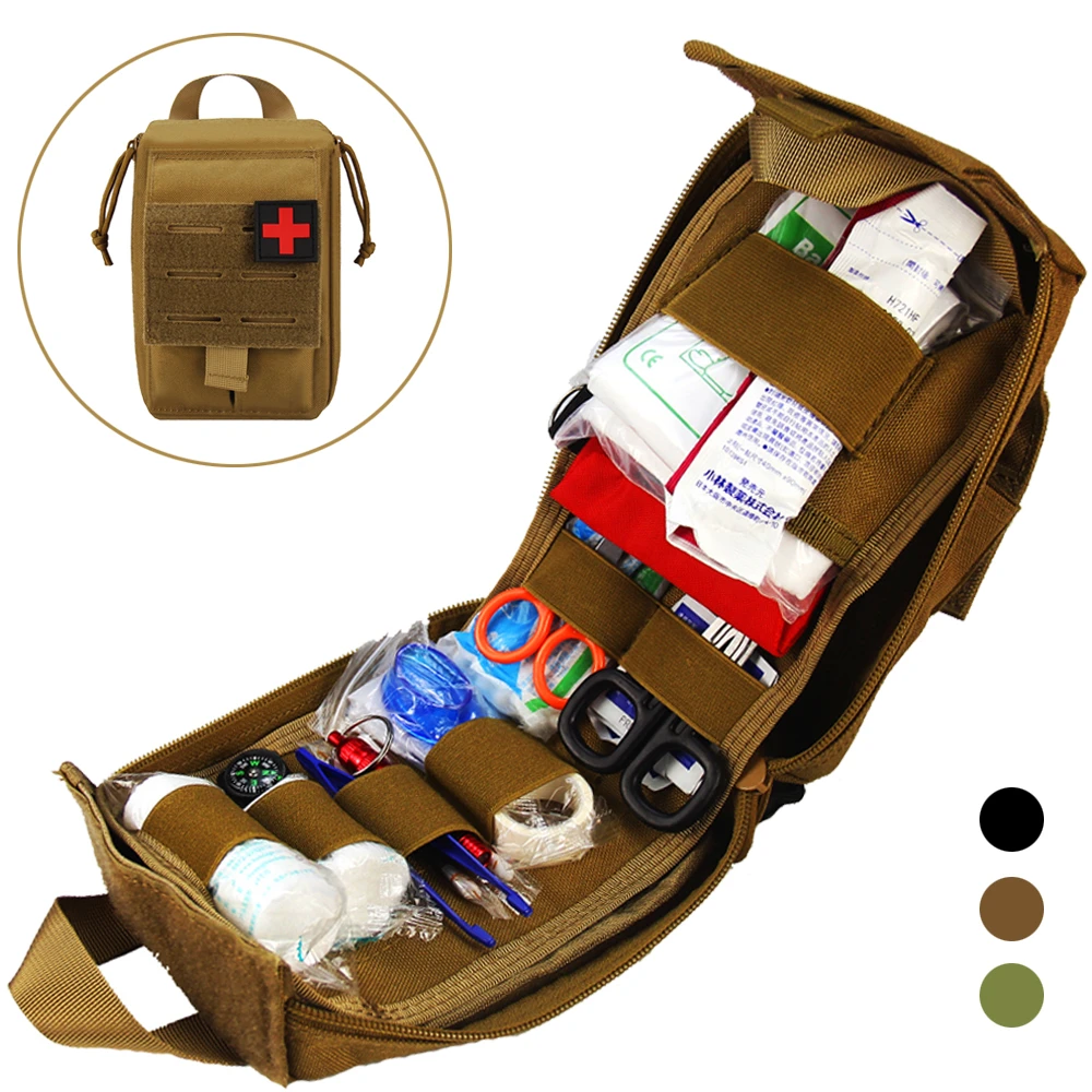 Tactical First Aid Kit Medical EMT Bag Emergency Survival Molle IFAK