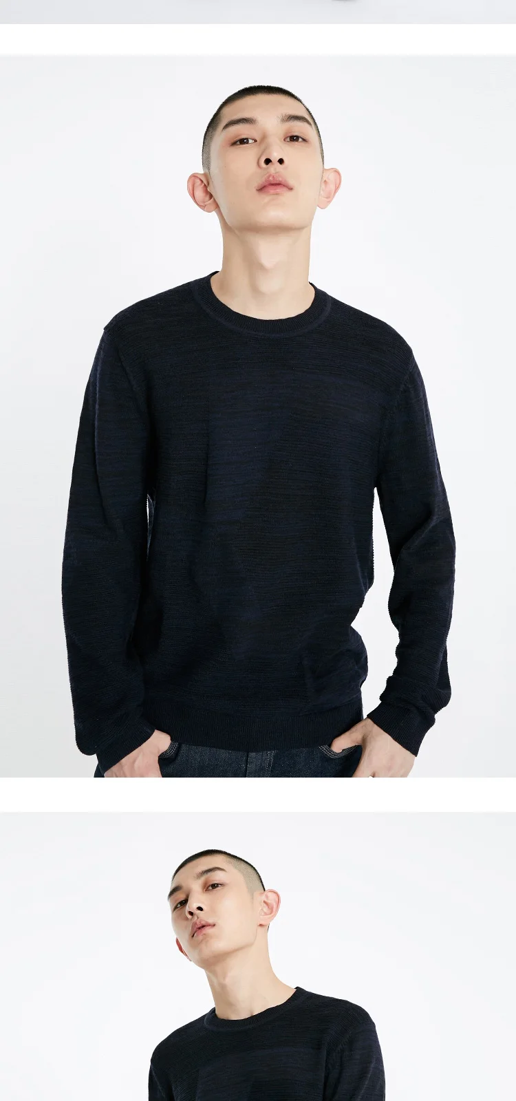JackJones Мужской базовый стиль сплошной цвет свитер трикотаж 219124520