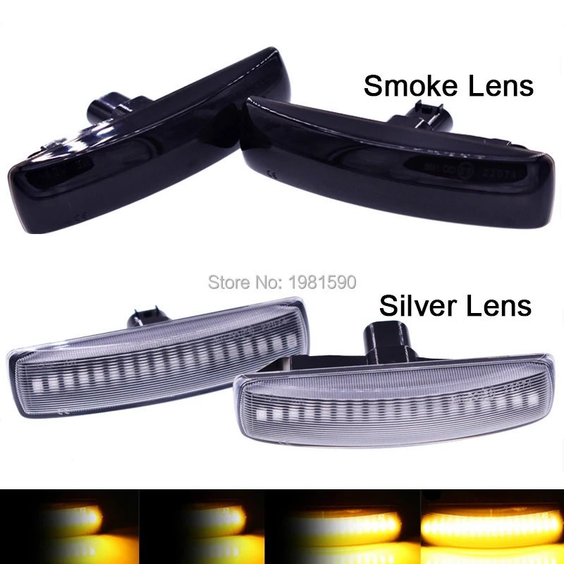 

2x LED Dynamic Turn Signal Side marker lights For Land Rover Discovery3 4 Freeland2 Range Rover Sport Sequential Blinker Light