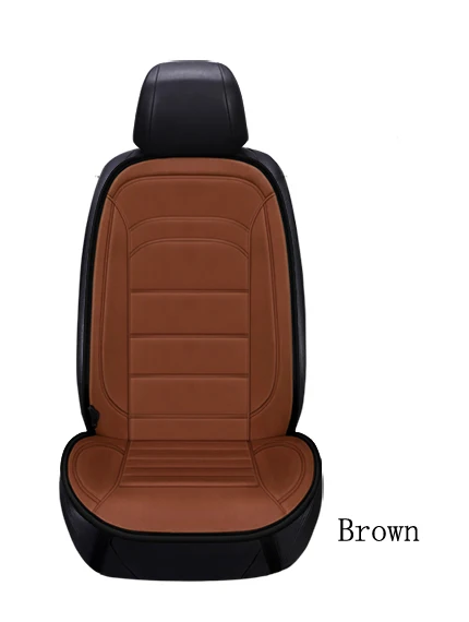 Single seat Brown-OE Автомобильная грелка 12 В, автомобильное сиденье, зимний грелочный чехол, грелка для сиденья, зимняя подушка, защита для автомобильного сиденья, зимний чехол - Название цвета: Single seat Brown-OE