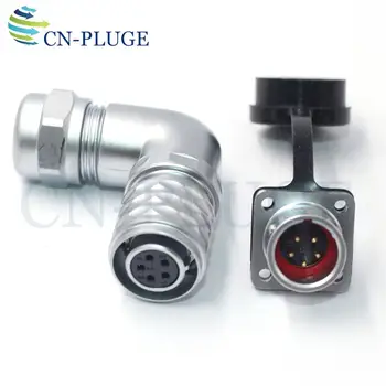 

WEIPU SF1214/S SF1213/P IP67 Waterproof 5 pin Aviation Flange Connector,90 Degree Curved Cable Connector,Male Socket Female Plug