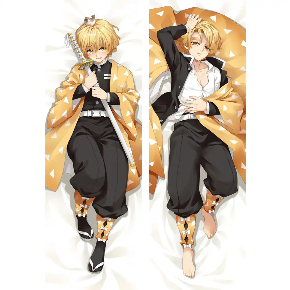 Mgf Newly Design Dakimakura Demon Slayer Kimetsu No Yaiba Agatsuma Zenitsu Male Character Anime Hugging Pillow Case Pillow Case Aliexpress