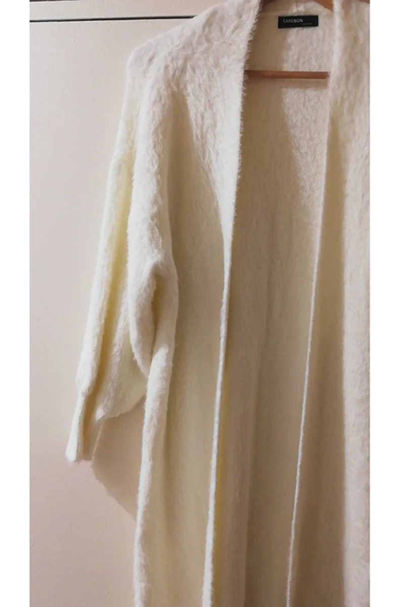 [DEAT] 2020 New Autumn Fast Delivery Trend Solid Color Full Sleeve Warm Scarf  Collar Elegant Loose Cardigan Woolen Coat AT259