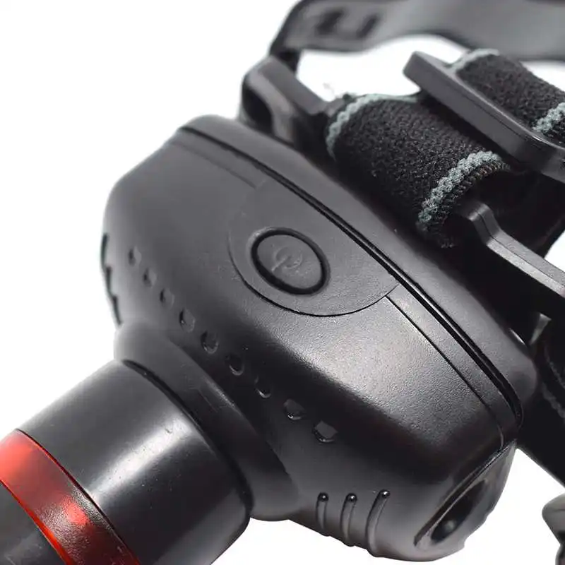5pcs/lot Wholesale 1800LM 3 Modes Mini Led Headlamp Zoomable Headlight Waterproof Bicycle Head Light for Camping Hunting