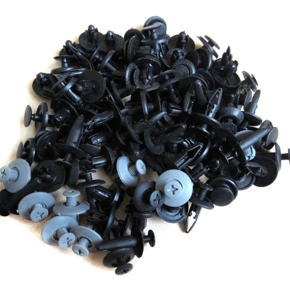 100pcs Bumper auto Fender Screw Rivets Set Universal Car parts for Audi A4 Avant Cabriolet A6L | Автомобили и мотоциклы