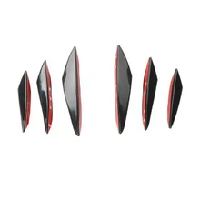 Fins Car-Modified-Spoiler Canards Gloss Lip-Splitter Front-Bumper Refit Black 6pcs
