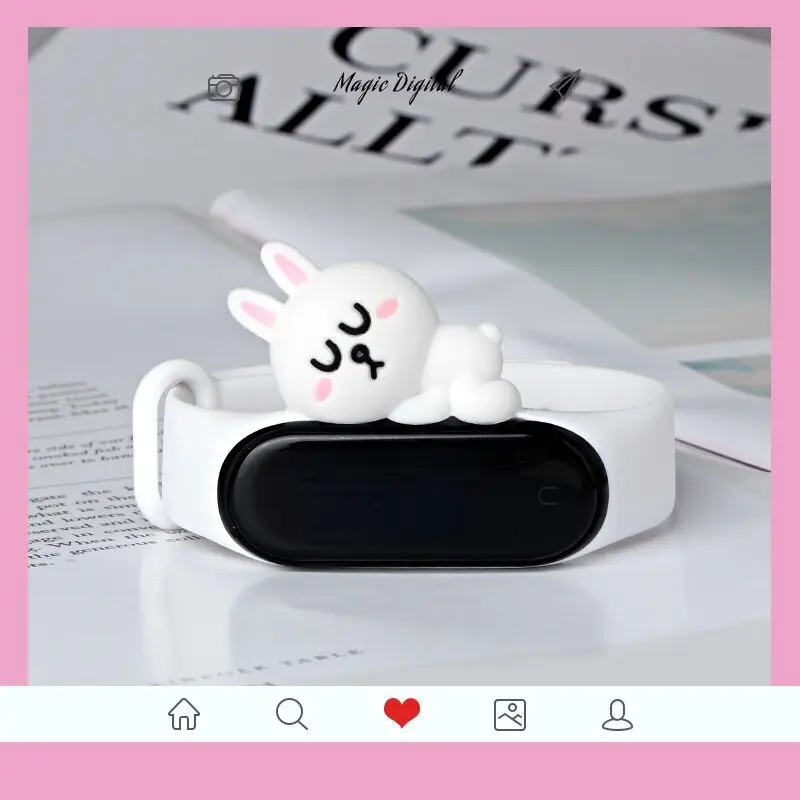 Cony Милый mi band 4 ремешок сменный силиконовый mi 4 band ремни игрушка my band 3 ремешок для xiaomi mi band 3/4 аксессуары для браслетов - Цвет ремешка: Cony