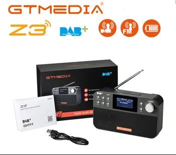 

GTMEDIA Z3 Portable Radio FM DAB stereo/ RDS Multi Band Radio Speaker with LCD Display Alarm Clock Support Micro SD TF Card