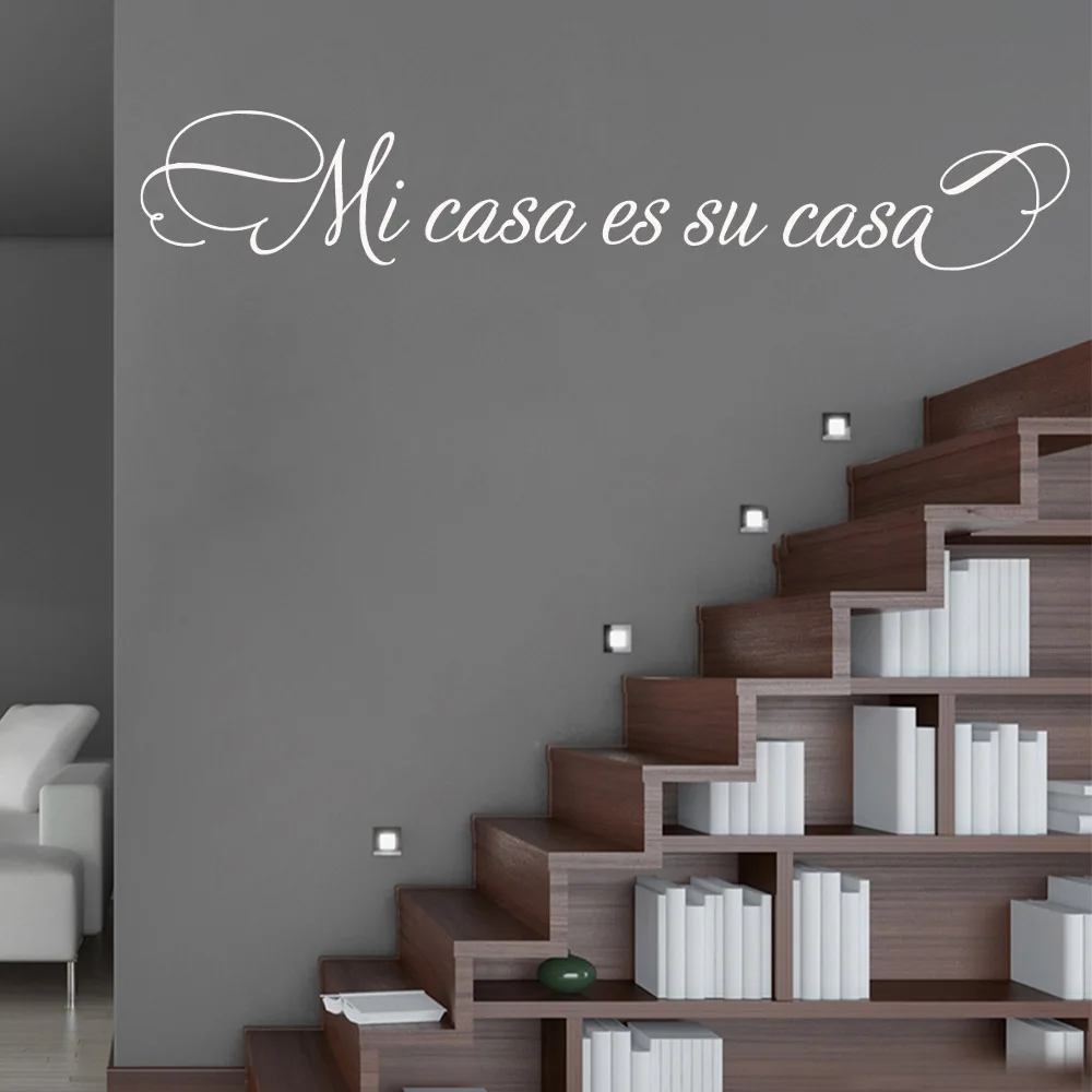 Новые виниловые наклейки mis casa es su на стену домашний декор украшение для детской