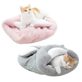 

Cat Sleeping Bag Cute Cartoon Large Hiding Place Semi-enclosed Pet Warm House Pad For Cute Puppy Cat And Hamster