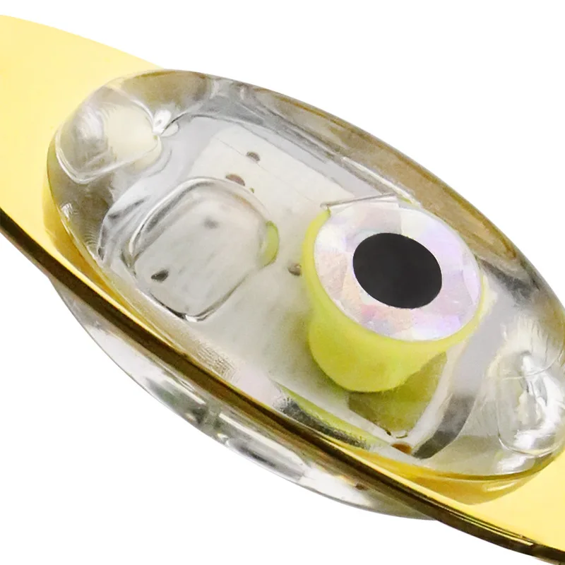 LED Fishing Lights 5cm 10g Deep Drop LED Spoons Underwater Flasher Diamond Lights Trolling Lures Halibut Rig