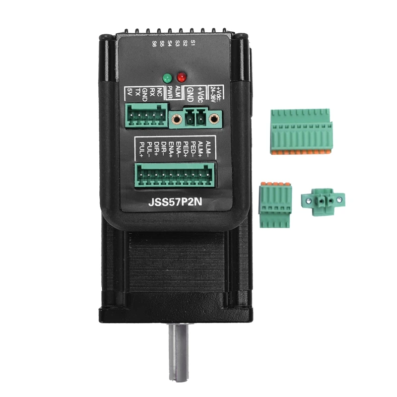 DC24V-48V JSS57P2N 2.2N.m интегрированный цифровой Гибридный сервопривод вал, 200 кГц замкнутый контур шагового двигателя, Двигатель Интегрированный Гибридный привод