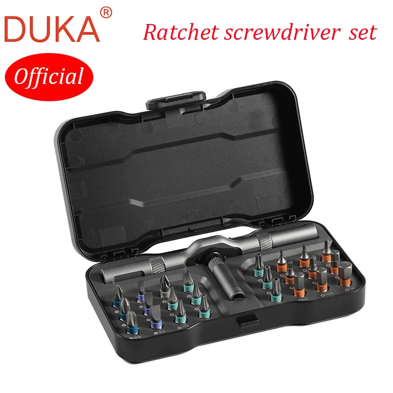 Screwdriver-Set Magnetic-Bits-Tools-Set Ratchet-Wrench Repair-Tools Official DUKA Household