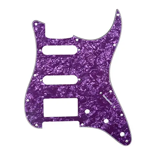 HSS 11 отверстий электрогитара Strat pick guard царапина пластины pick Guards для гитарных частей 3Ply Состаренный белый - Цвет: 18.45