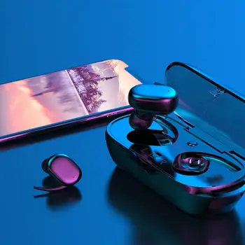 

TWS Bluetooth 5.0 Wireless Earphones Sports Headset 3D Stereo Sound Earbud with Mic and Charging box