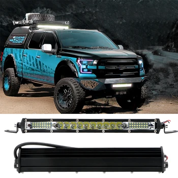 

LEEPEE Flood Driving Light for Jeep ATV Trucks Tractor LED Work Light Car Light Bar 10-30V 10 20 inch Offroad Work Lamp