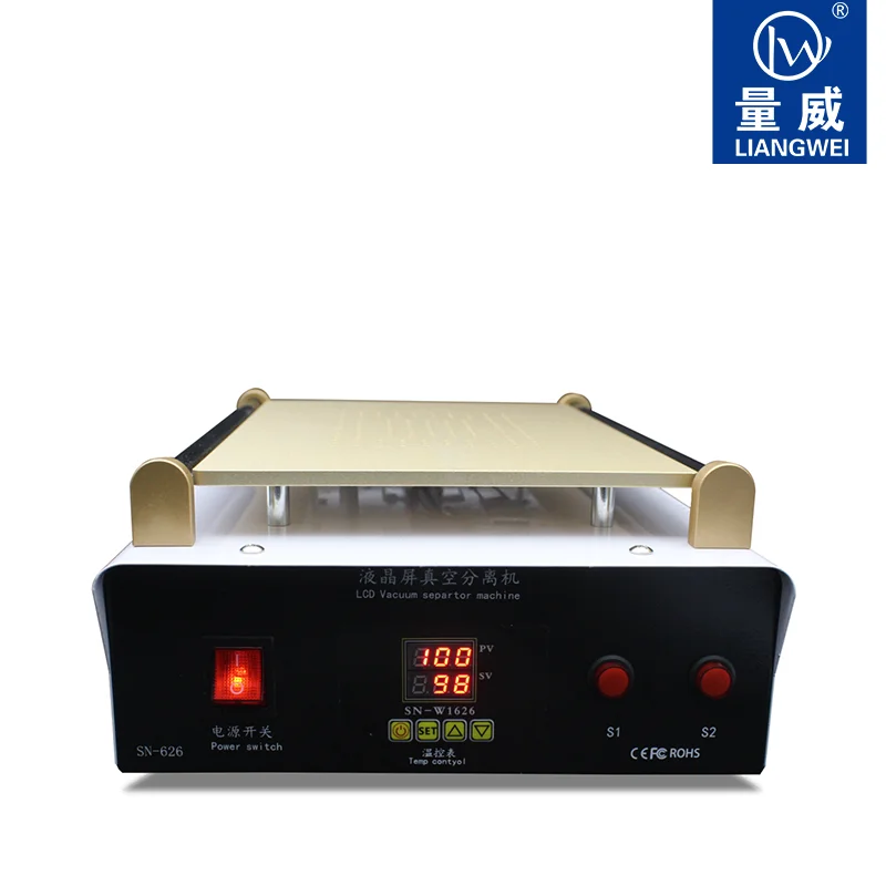 LIANGWEI - LCD SN626 сепаратор экрана со встроенным насосом металлический корпус 14 дюймов