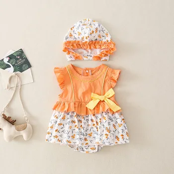 

Infant Summer Wear Set Princess 0-3-6 Month Baby Jumpsuits Nursing Crawling Clothes for Girl Baby Clothes Set