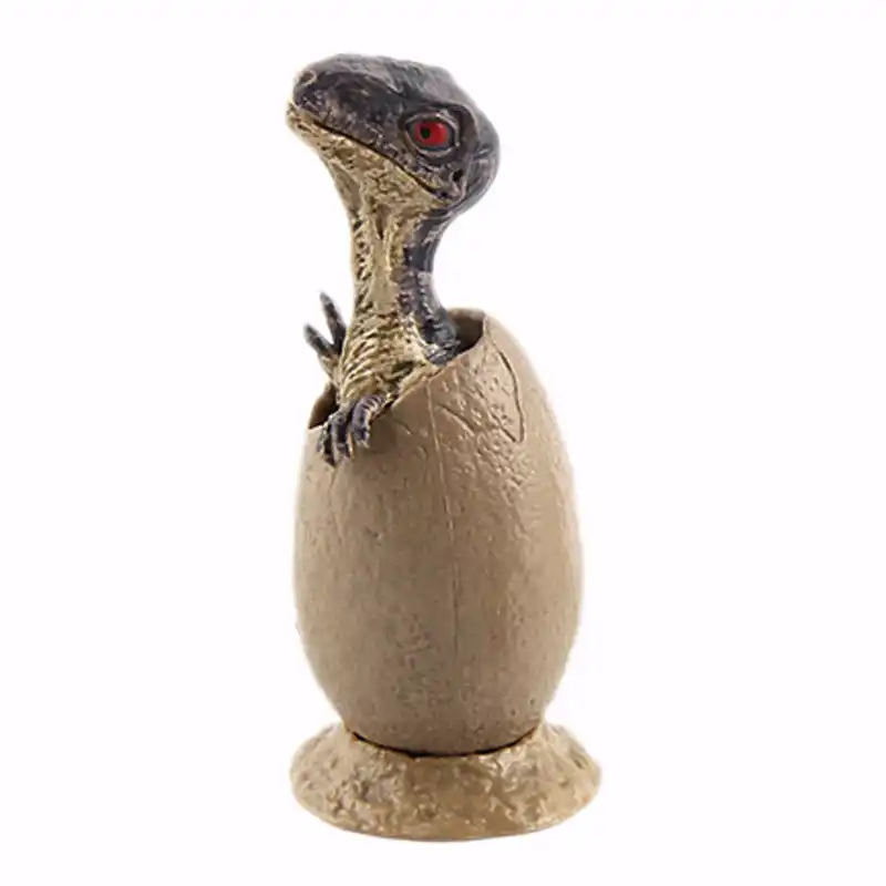 dinosaur handmade vivid display model half hatched dinosaur egg