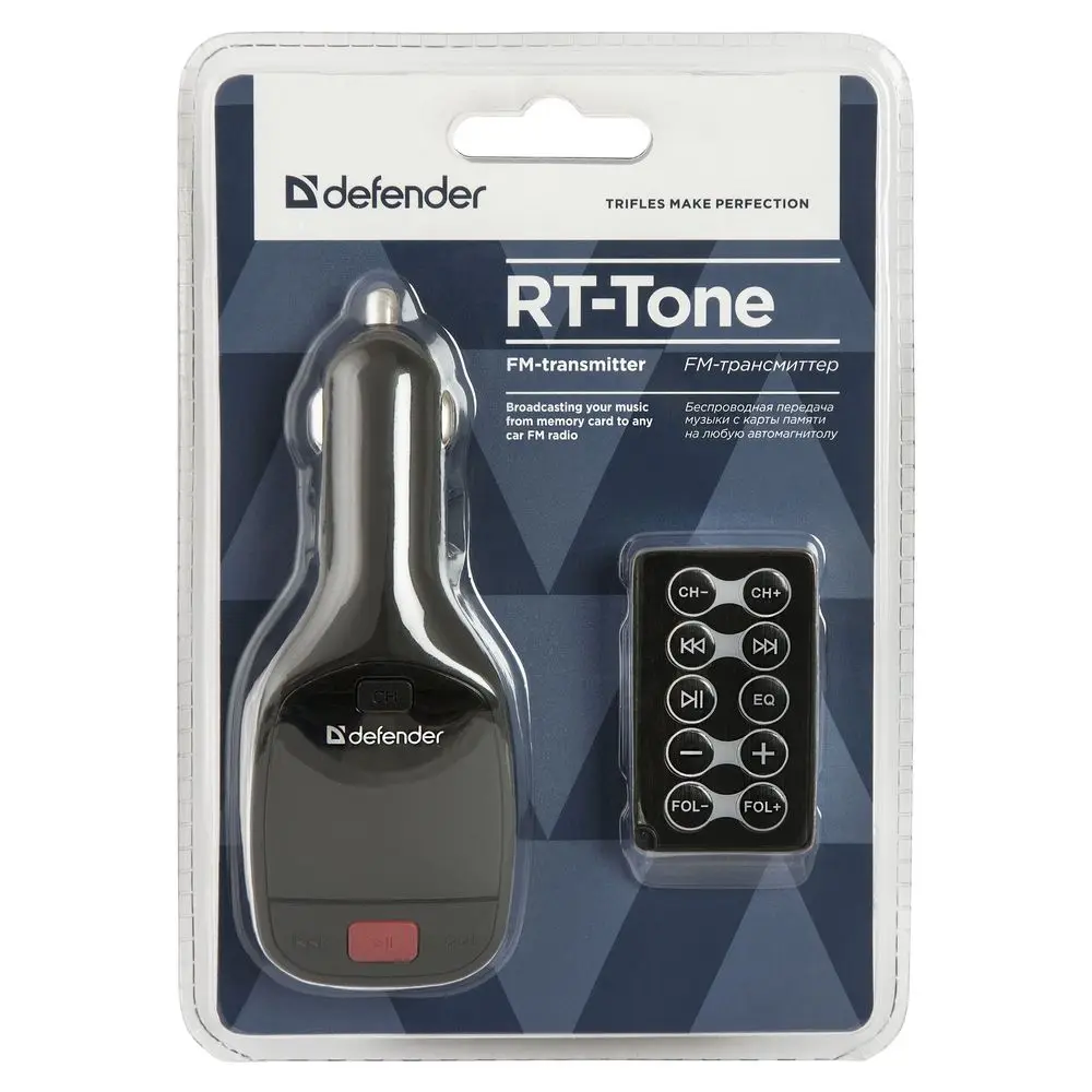FM-трансмиттер Defender RT-Tone Пульт ДУ