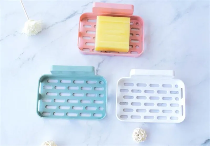 Household Storage Soap Box Bathroom Soap Box Dish Case Storage Plate Tray Holder Container Bathroom Shelf Rack