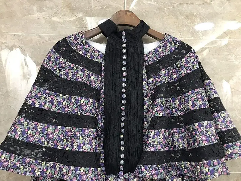 Womens Shirts Blouse Long Sleeve Hollow Out Patchwork Lace Tops O-Neck Female Elegant Fashion Shirts