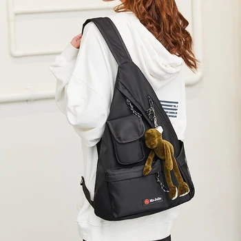 

College Student Shoulder Bag Chest Bag & Nylon Material Width 32cm Height 48cm Thickness 14cm