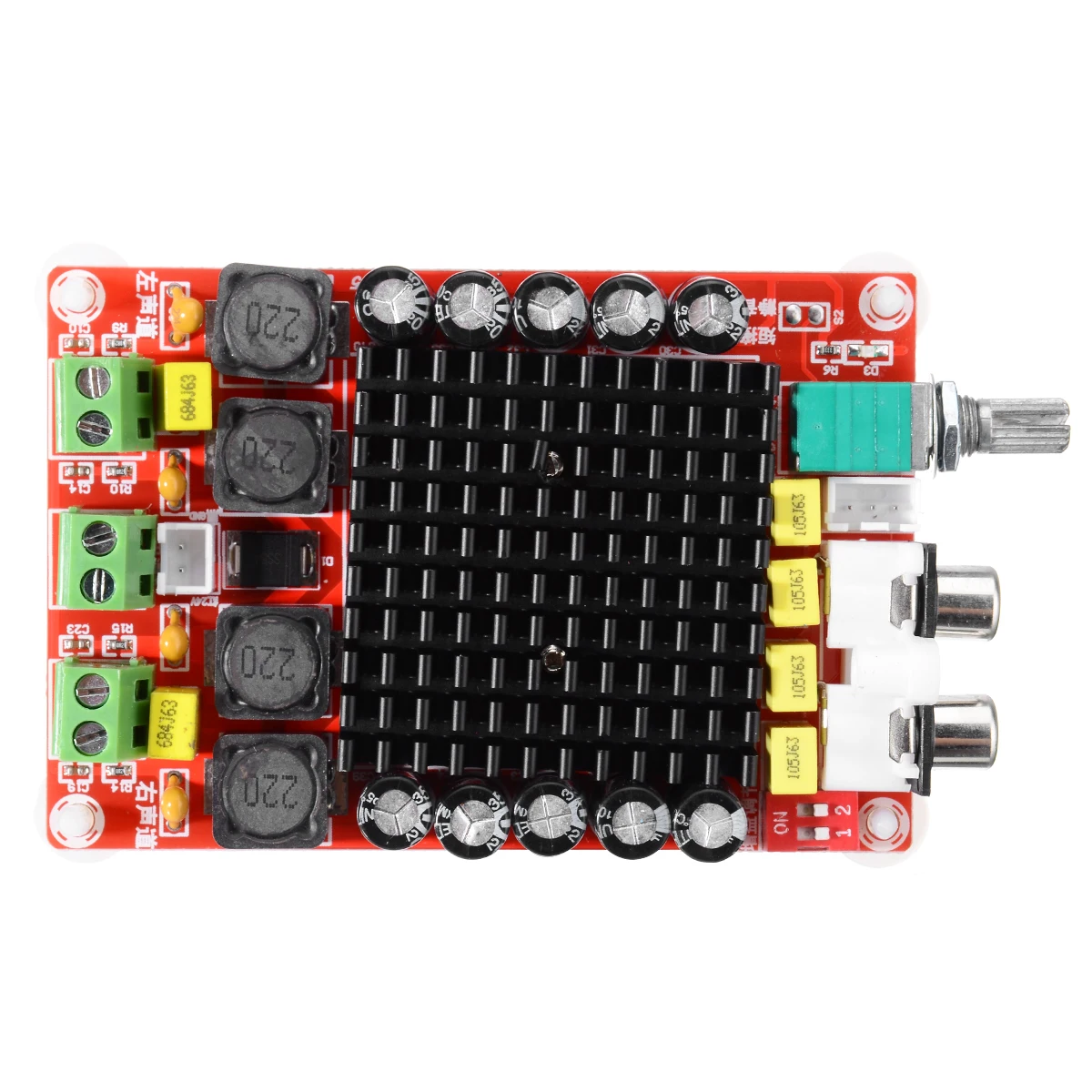 1pc TDA7498 Audio AMP Boards DC 14-34V 2x100W Class D Audio Stereo Digital Power Amplifier Board XH-M510 18-100 KHz