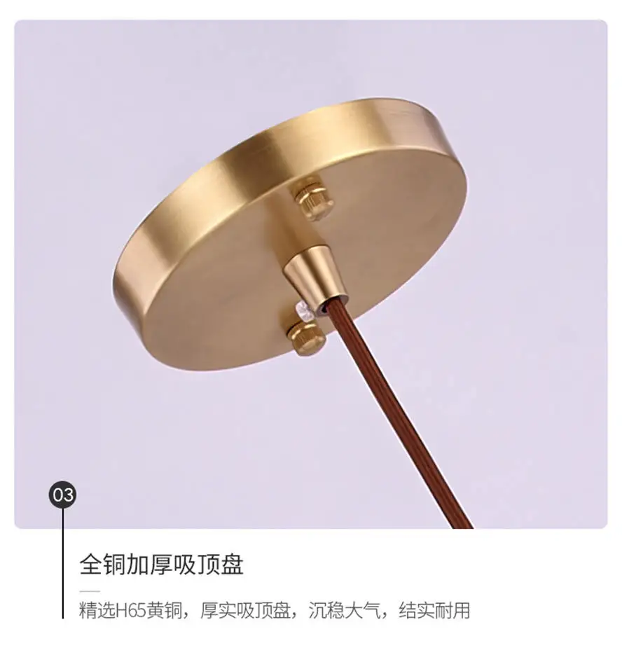 Скандинавский современный дизайн Медь стеклянный подвесной светильник s для дома виллы клубы для пожилых граждан класса люкс домашний декоративный подвесной светильник светильники светодиодные блеск