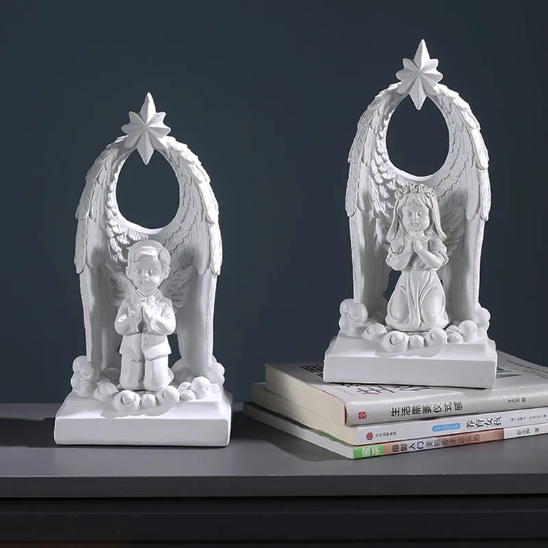 

Angel Goddess Crafts Statue Art Small Ornaments Creative Wine Cabinet Display Sculpture Home Decoration Artware Wedding Gifts