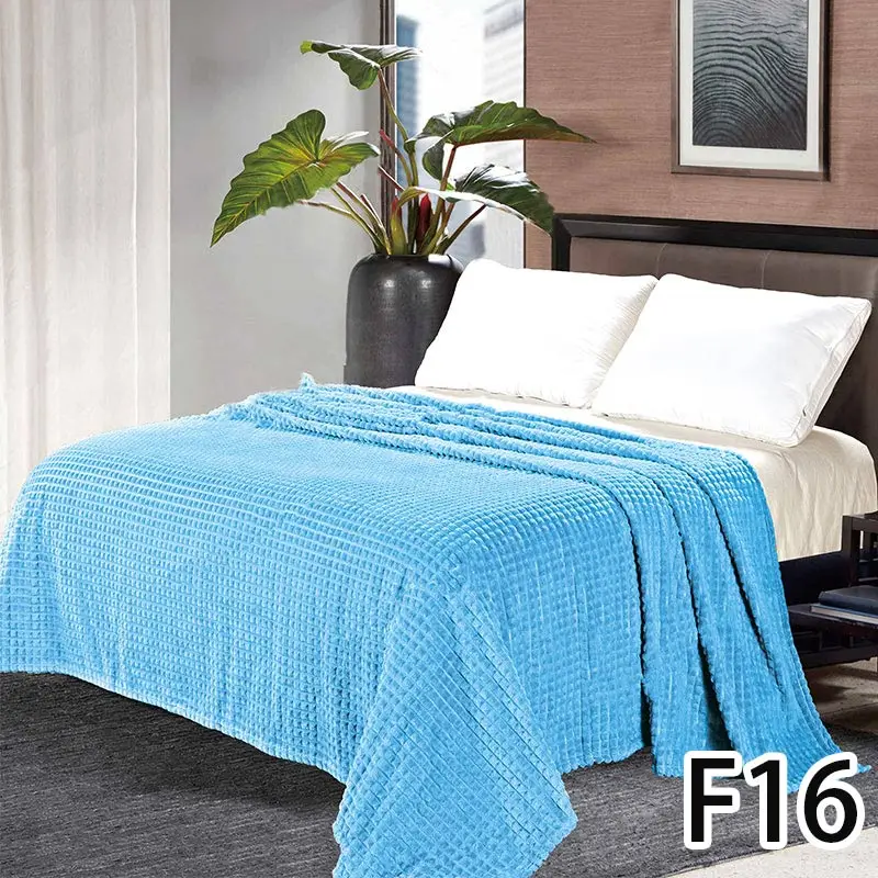 F16 White Bedspread on the Bed Quilted Blanket Bedspread for Double Bed 210x230cm Luxurious Soft Bedspread wholesale - Цвет: F16