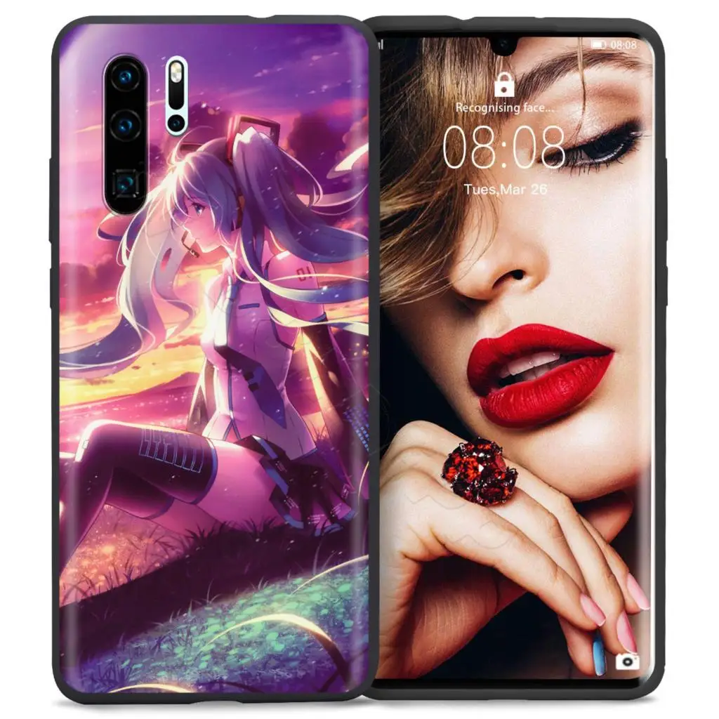 6 Webbedepp аниме девушка Хацунэ Мику чехол для Huawei P8 P9 P10 P20 P30 Lite Pro P Smart Z Mini - Цвет: 6
