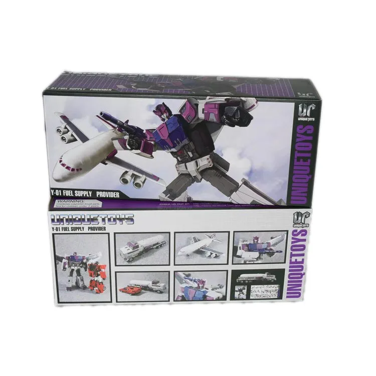 With Retail Box Уникальные игрушки UT Y-01 Y01 трансформация октановый тройной Changers G1 поставщик топлива фигурка робота игрушки - Цвет: With Retail Box