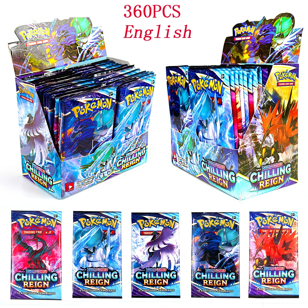 Карты английских покемонов с мечом и щитком 360 шт. | Игрушки хобби