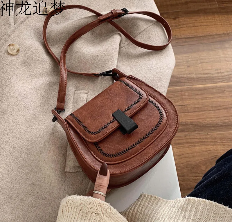 

Female Thread Leather Crossbody Bags For Women 2020 Luxury Handbags Designer Sac A Main Ladies Hand Shoulder Messenger Bag