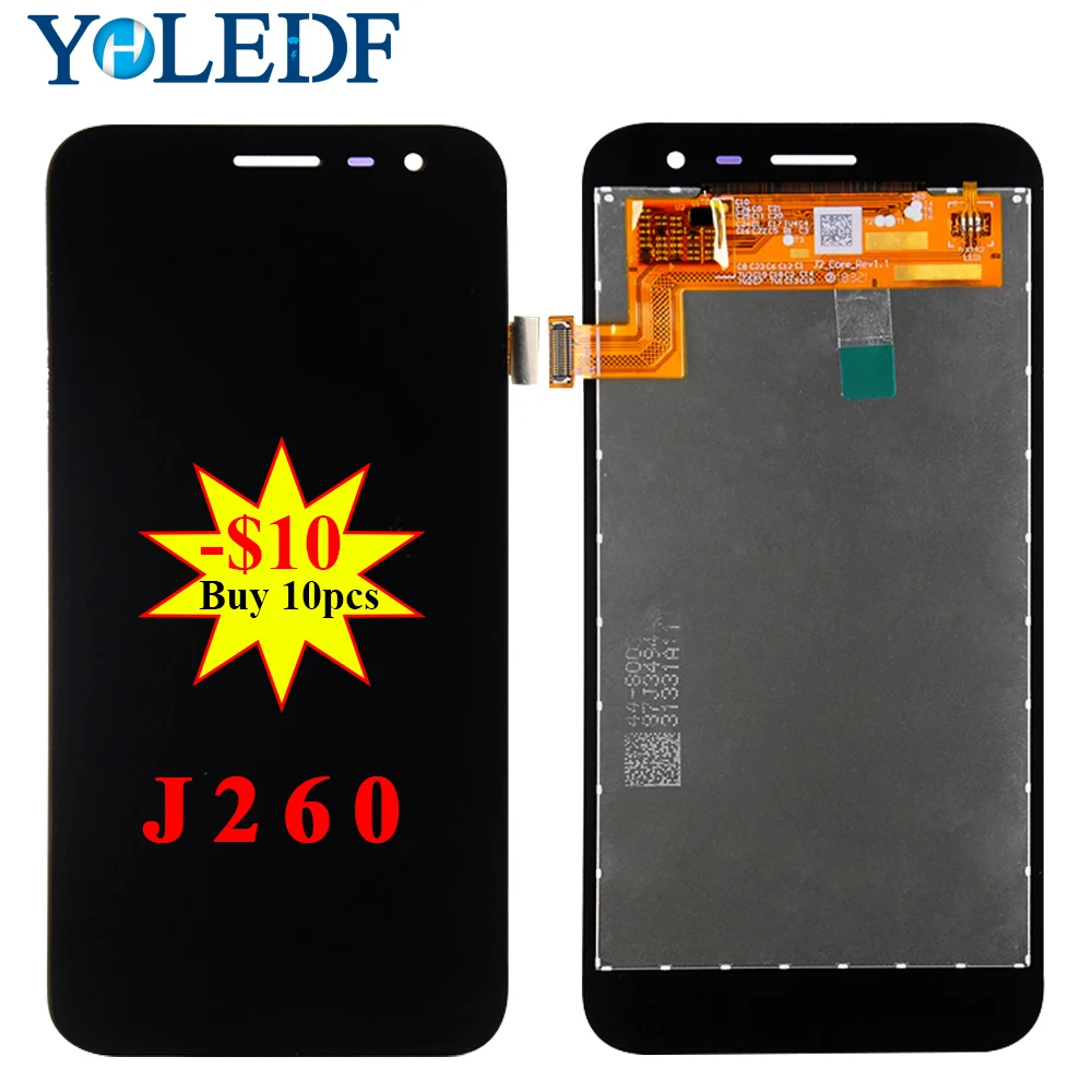 5 0 ''LCD для Samsung Galaxy J2 Core 2018 J260 J260M/DS J260F/DS J260G/DS Полный ЖК-дисплей сенсорный экран