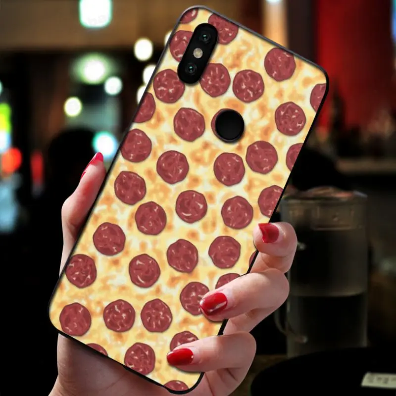 Cat eating Pizza food