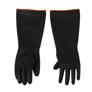 

HOT- Pair Chemical Resistance Industry Elbow Long Rubber Gloves 18" Length