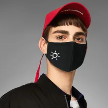 1 шт хлопок Пылезащитная маска для лица Черный Анти-пыль хлопок милый 3D стерео узор женщины мужчины муфельные маски со ртом для лица