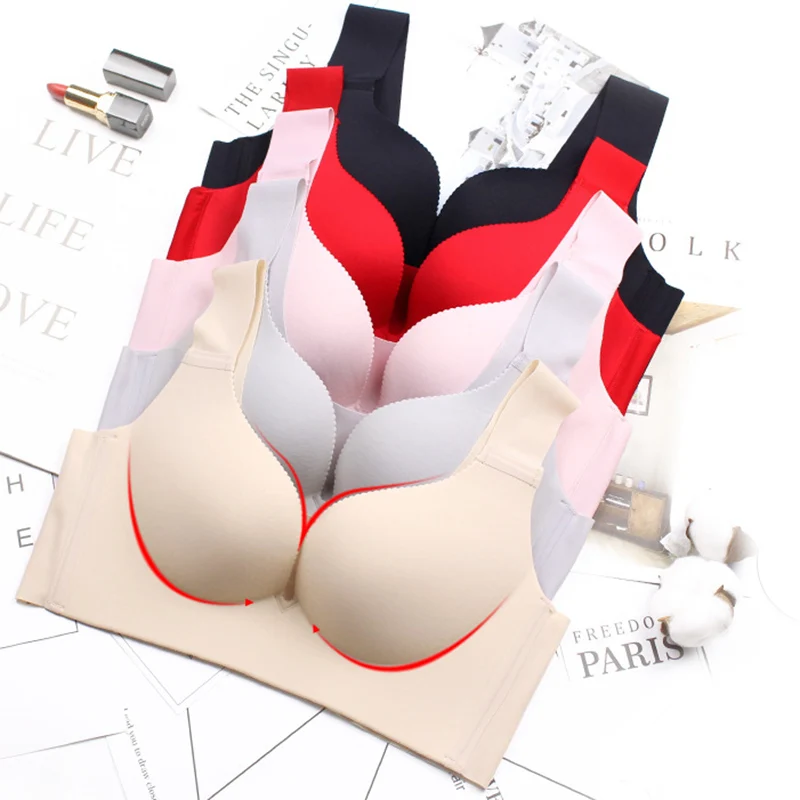 Light And Comfortable Seamless Vest Sports Bra Baby Cotton One Piece No Steel Ring Yoga Sleeping Underwear Lady